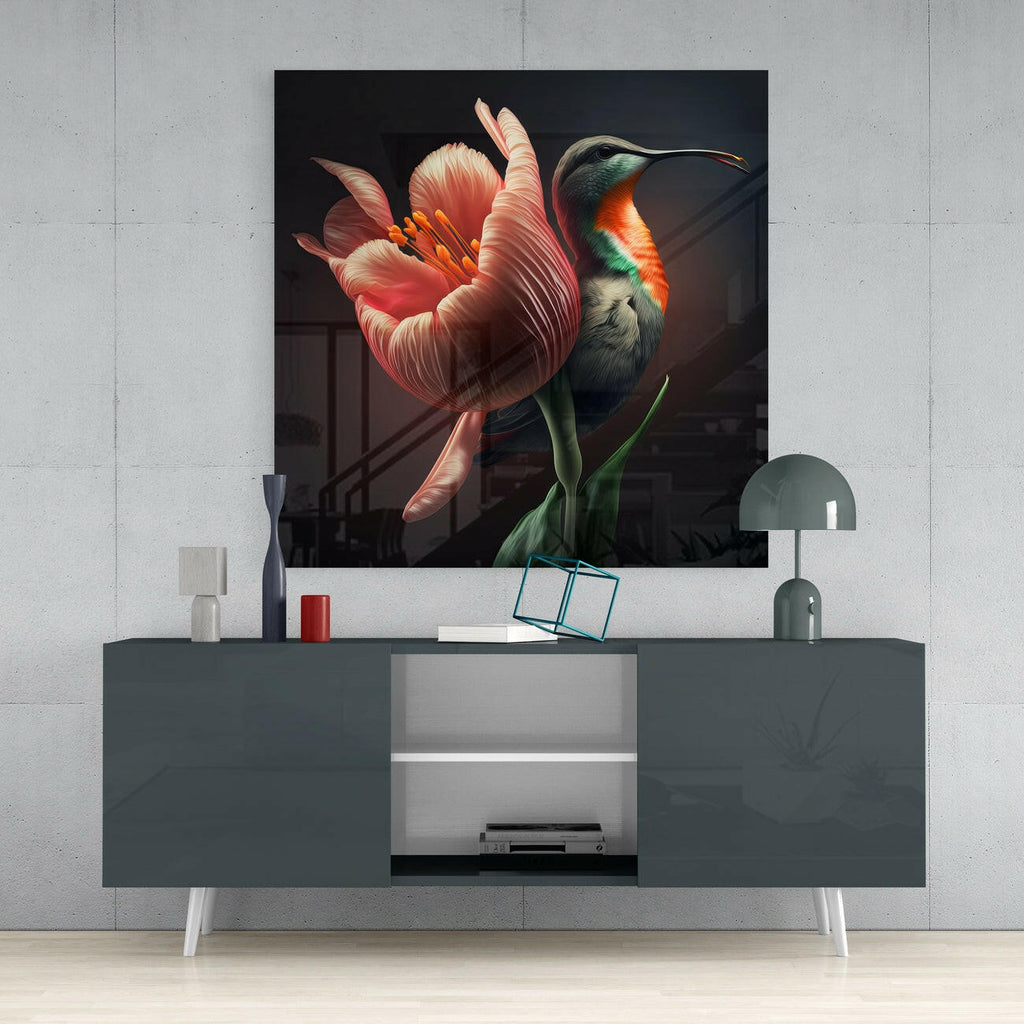 Tropical Beauties Glass Wall Art  || Designer Collection