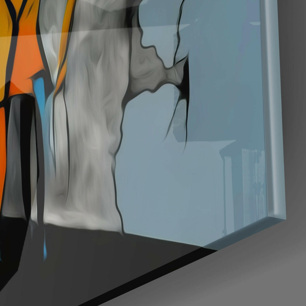 Picasso's Mind Glass Wall Art  || Designer Collection
