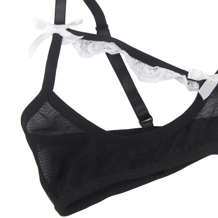 Open Cup Maid Bedroom Costume