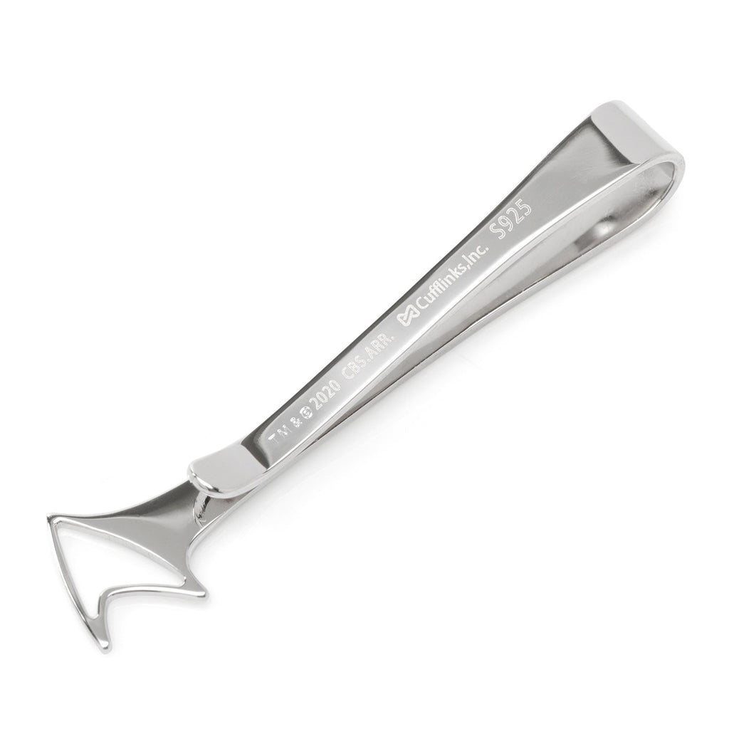 Star Trek Sterling Silver Cutout Delta Shield Tie Bar