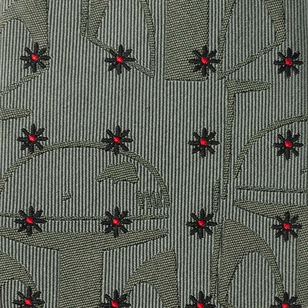 Star Wars Boba Fett Green Floral Motif Tie