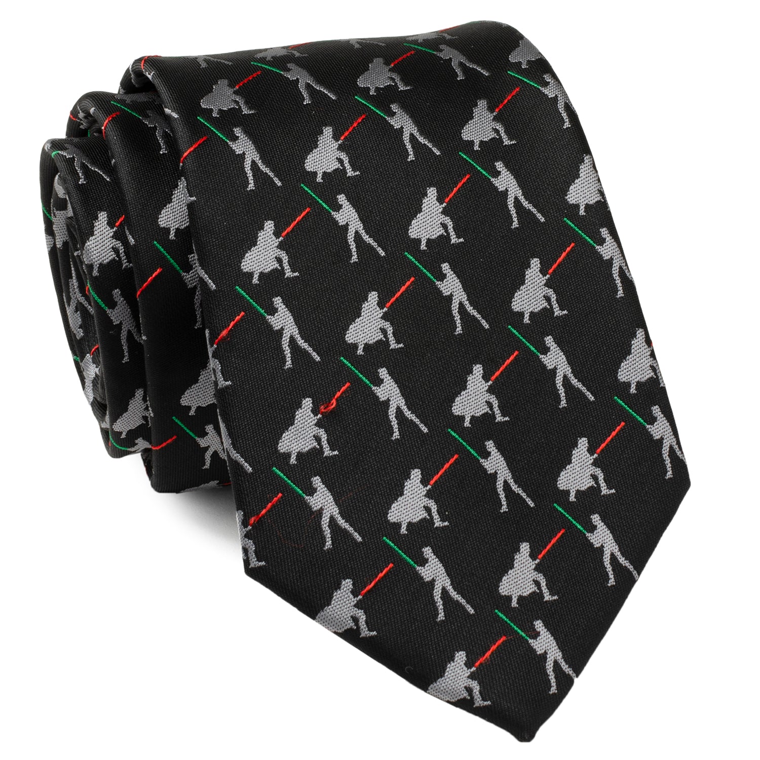 Star Wars Darth Vader and Luke Skywalker LIGHTSABER Battle Black Tie