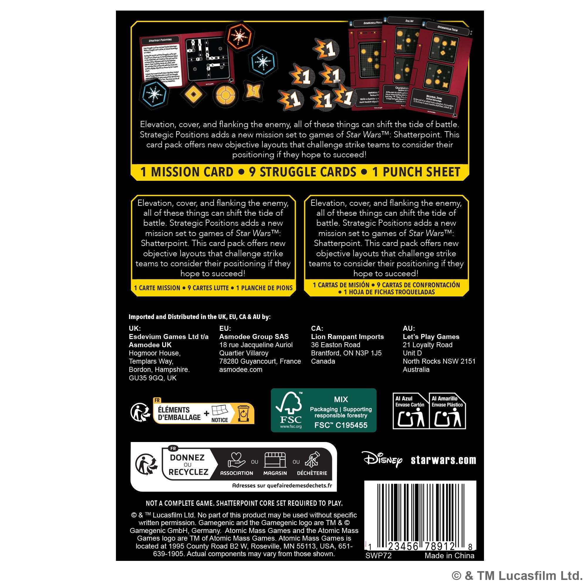 Star Wars Shatterpoint: Strategic Positions Mission Pack