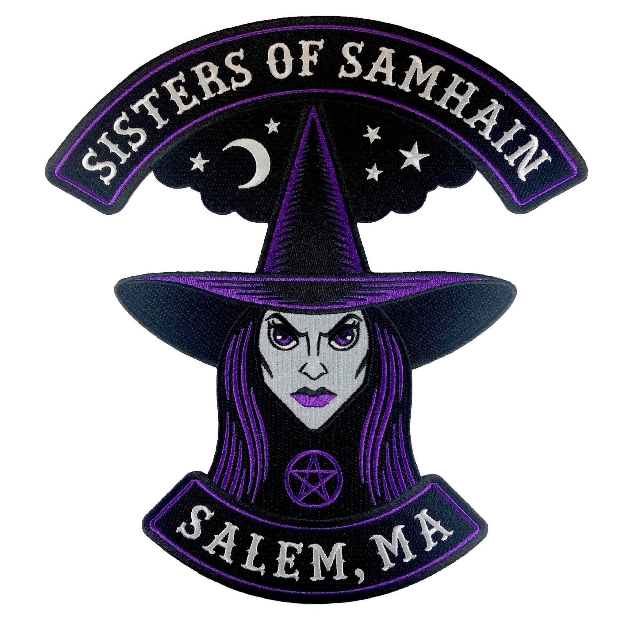 Sisters Of Samhain Witch Back Patch: Iron-on