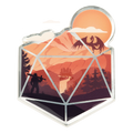 Enamel Pin: D20 Hero