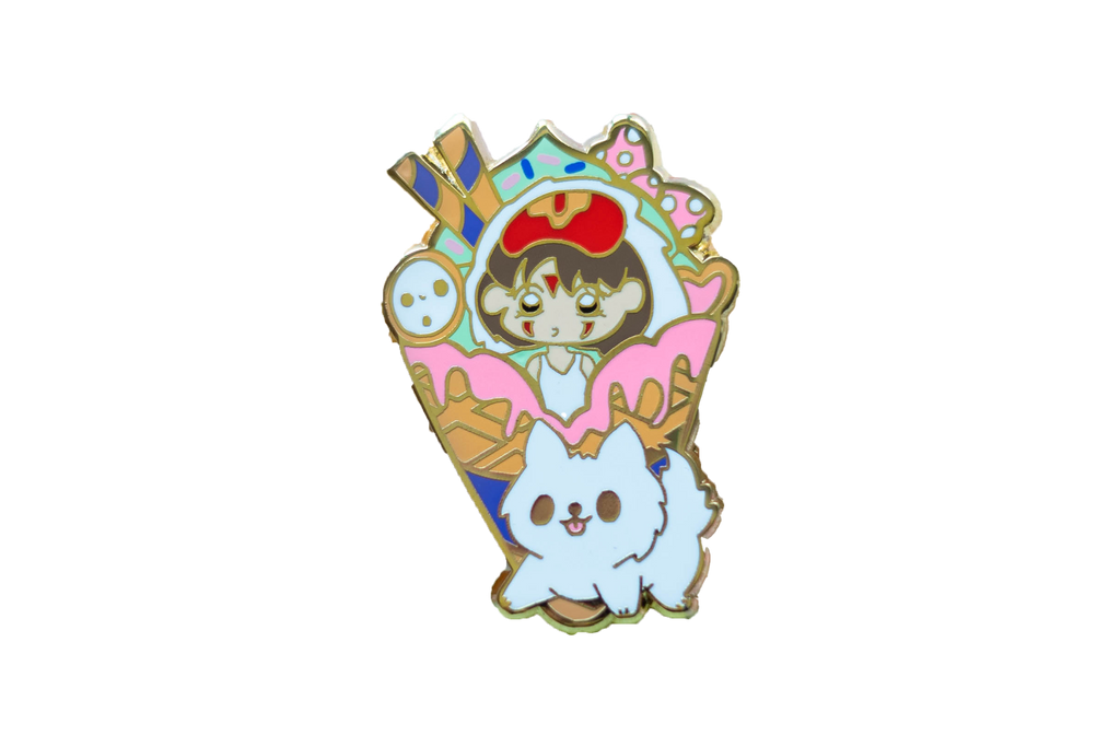 Studio Ghibli: Princess Monoke Ice Cream Enamel Pin