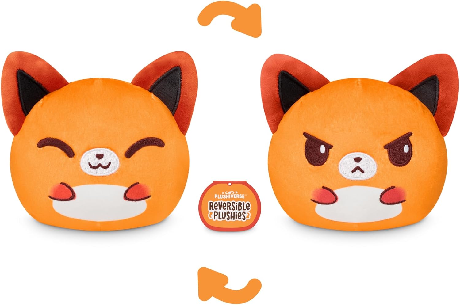 TeeTurtle Reversible Plushie: Kawaii Cuties - Sly Fox - 4"