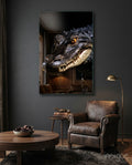 Eyes of the Swamp Glass Wall Art || Designer Collection
