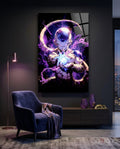 Frieza Purple Power Glass Wall Art || Designer Collection