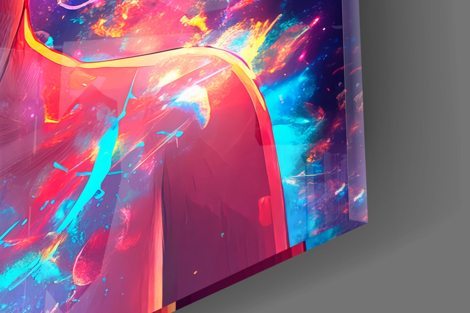 Cosmic Monkey D. Luffy Glass Wall Art || Designer Collection