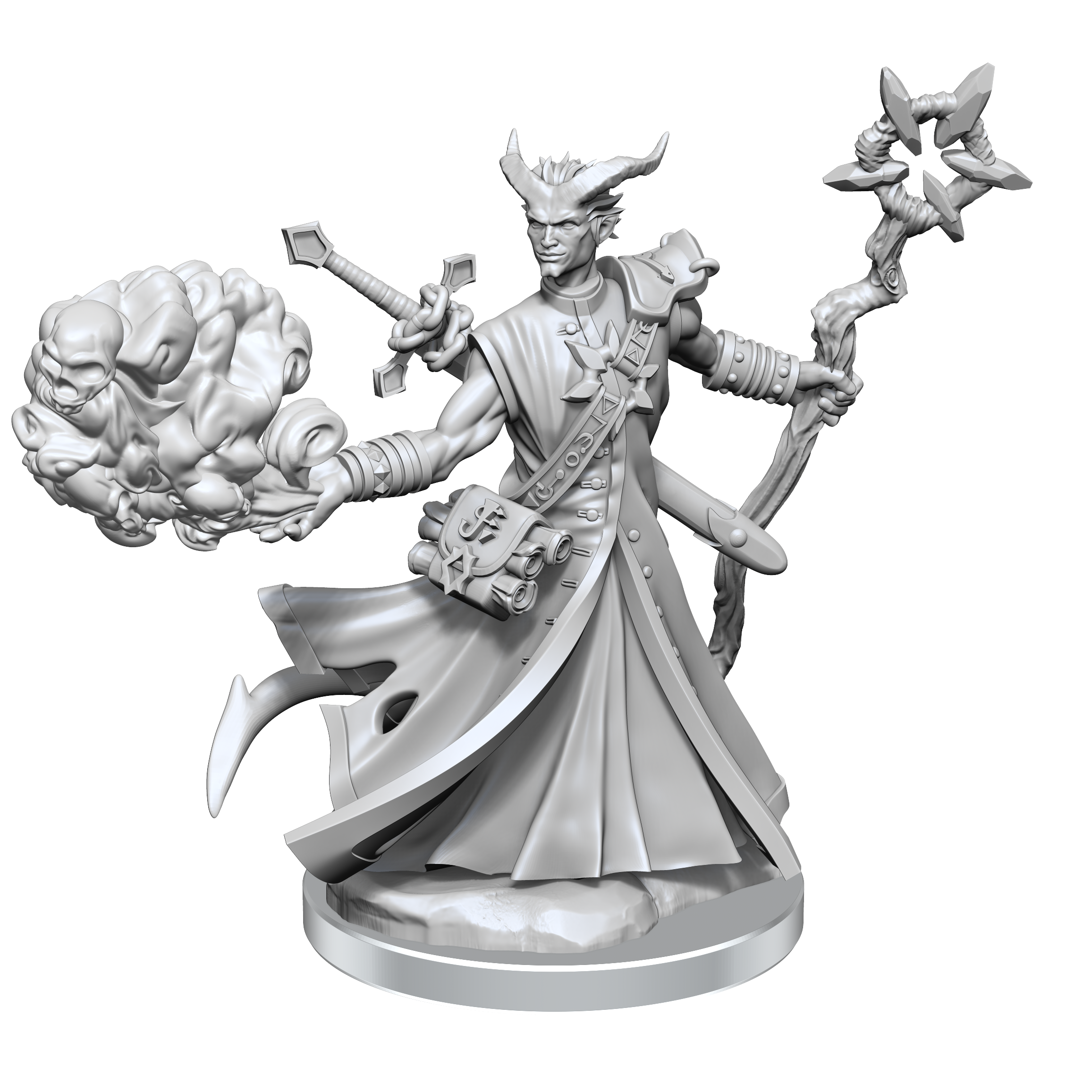 D&D: Frameworks - Tiefling Warlock Male