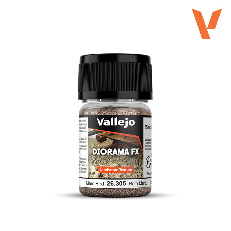 Vallejo Diorama FX: Landscape Texture - Mars Red - 1-2 mm