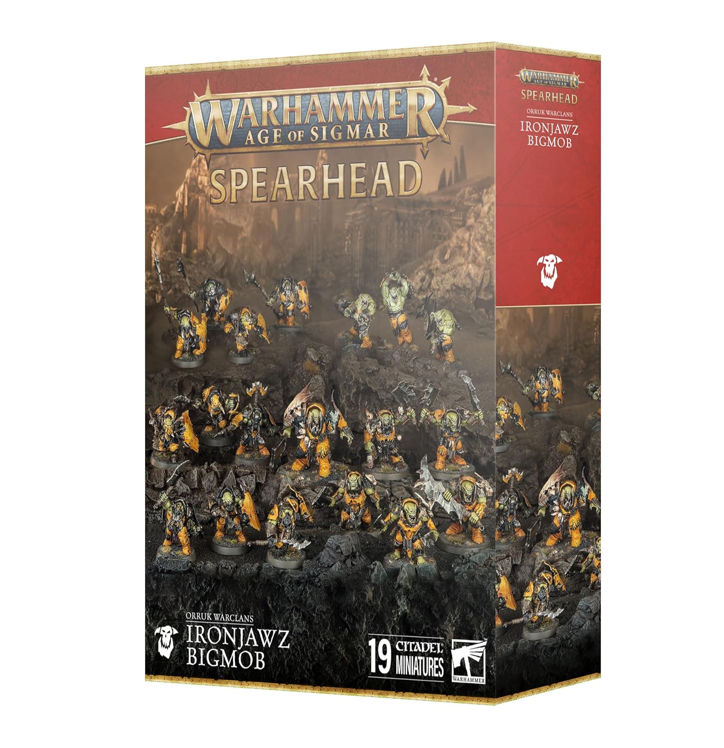 Warhammer: Age of Sigmar - Ironjawz Bigmob - Orruk Warclans Spearhead