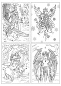 Winter Fantasy Color-In Card 4 Pack