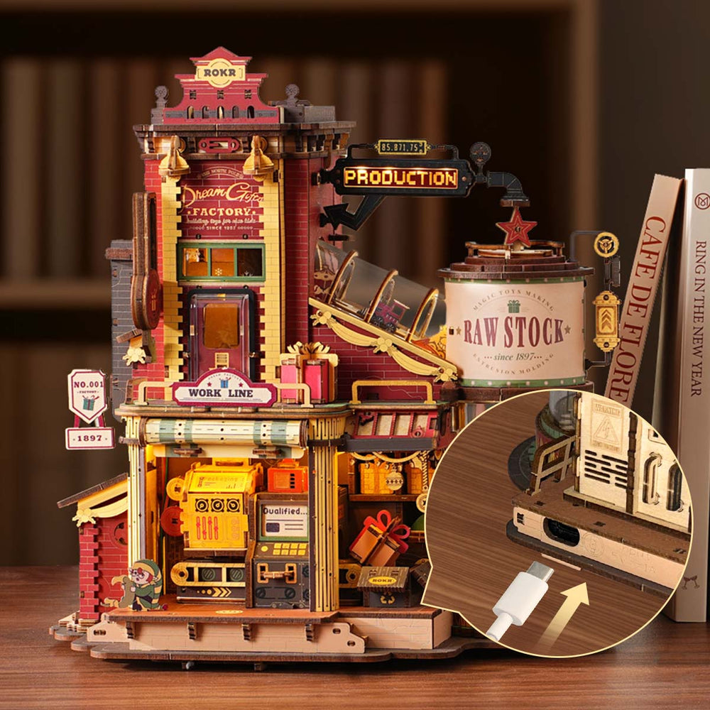 Wooden Puzzle: Dream Gift Factory Wooden Music Box
