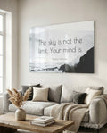 Words of Marilyn Monroe Glass Wall Art