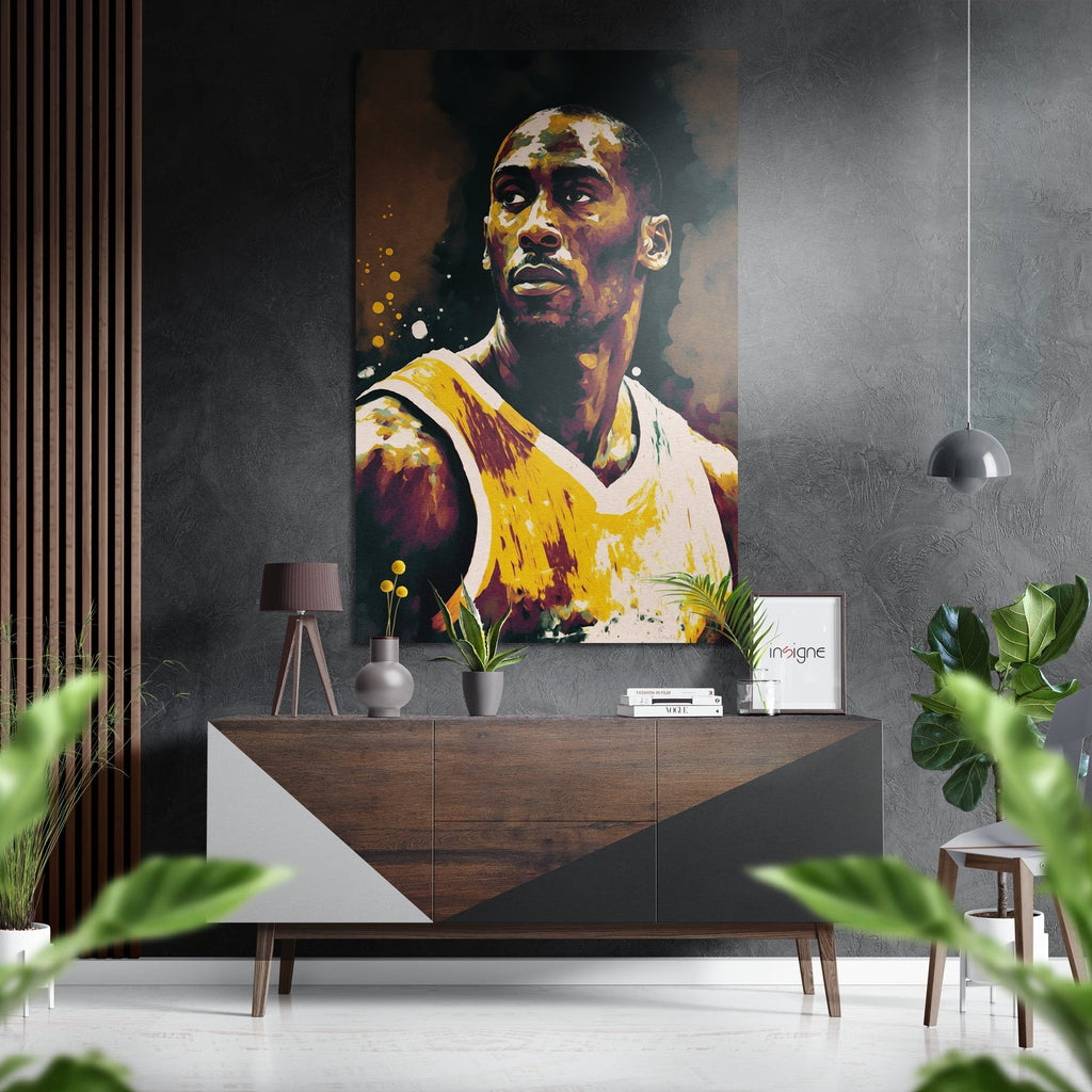 Kobe Bryant Brushed Aluminum Dibond Wall Art