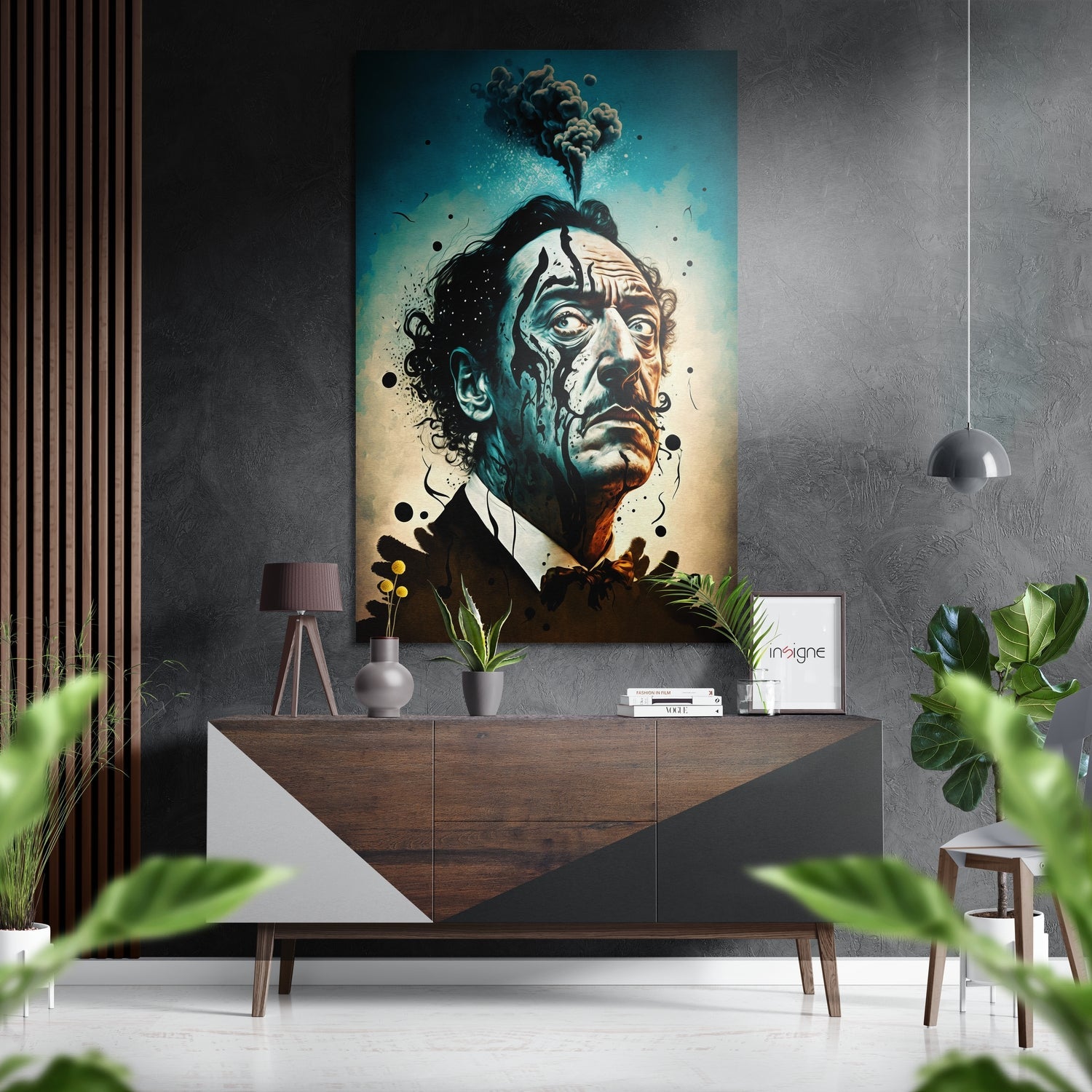 Salvador Dali Brushed Aluminum Dibond Wall Art