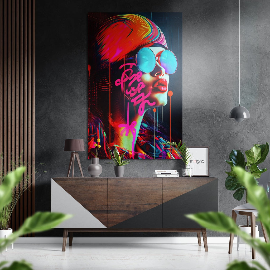 Woman Brushed Aluminum Dibond Wall Art