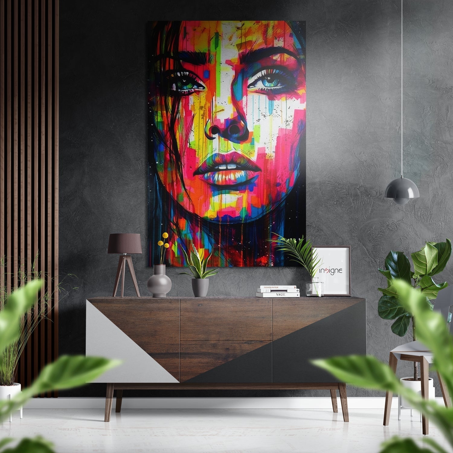 Woman Brushed Aluminum Dibond Wall Art