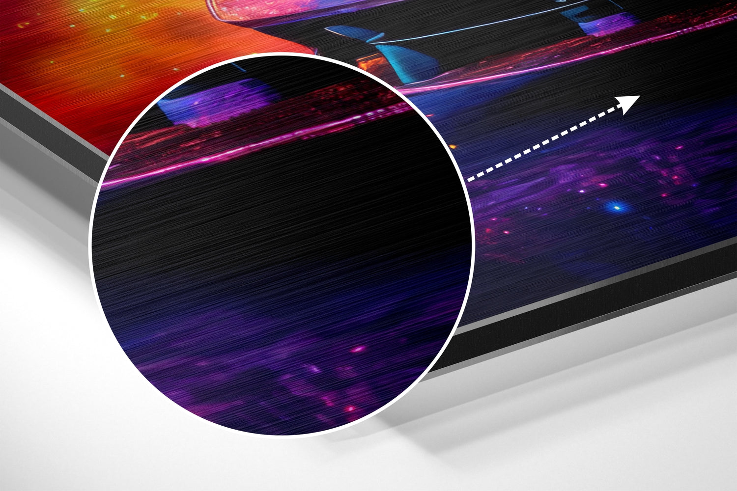 Luxury Car Brushed Aluminum Dibond Wall Art