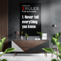 Never Tell Brushed Aluminum Dibond Wall Art