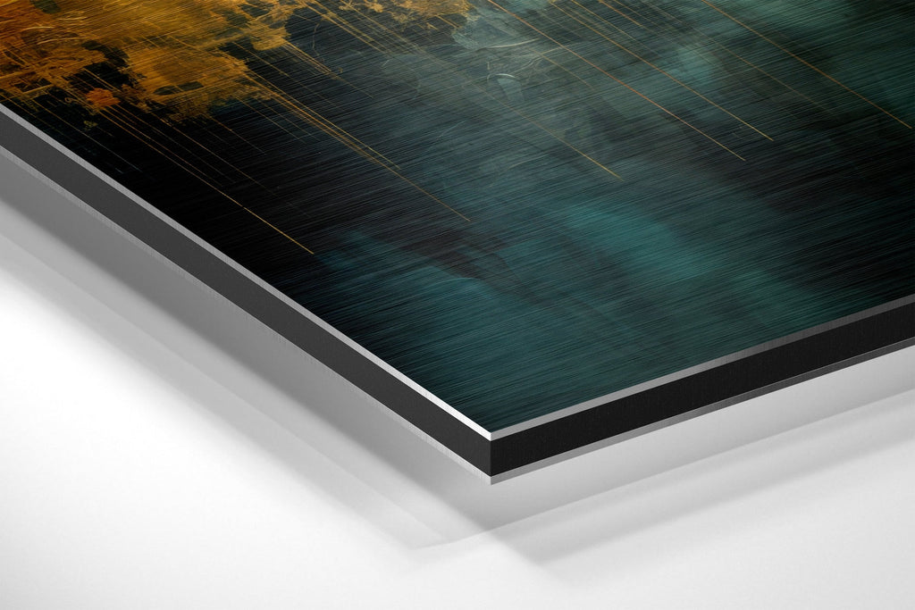 City Silhouette Brushed Aluminum Dibond Wall Art