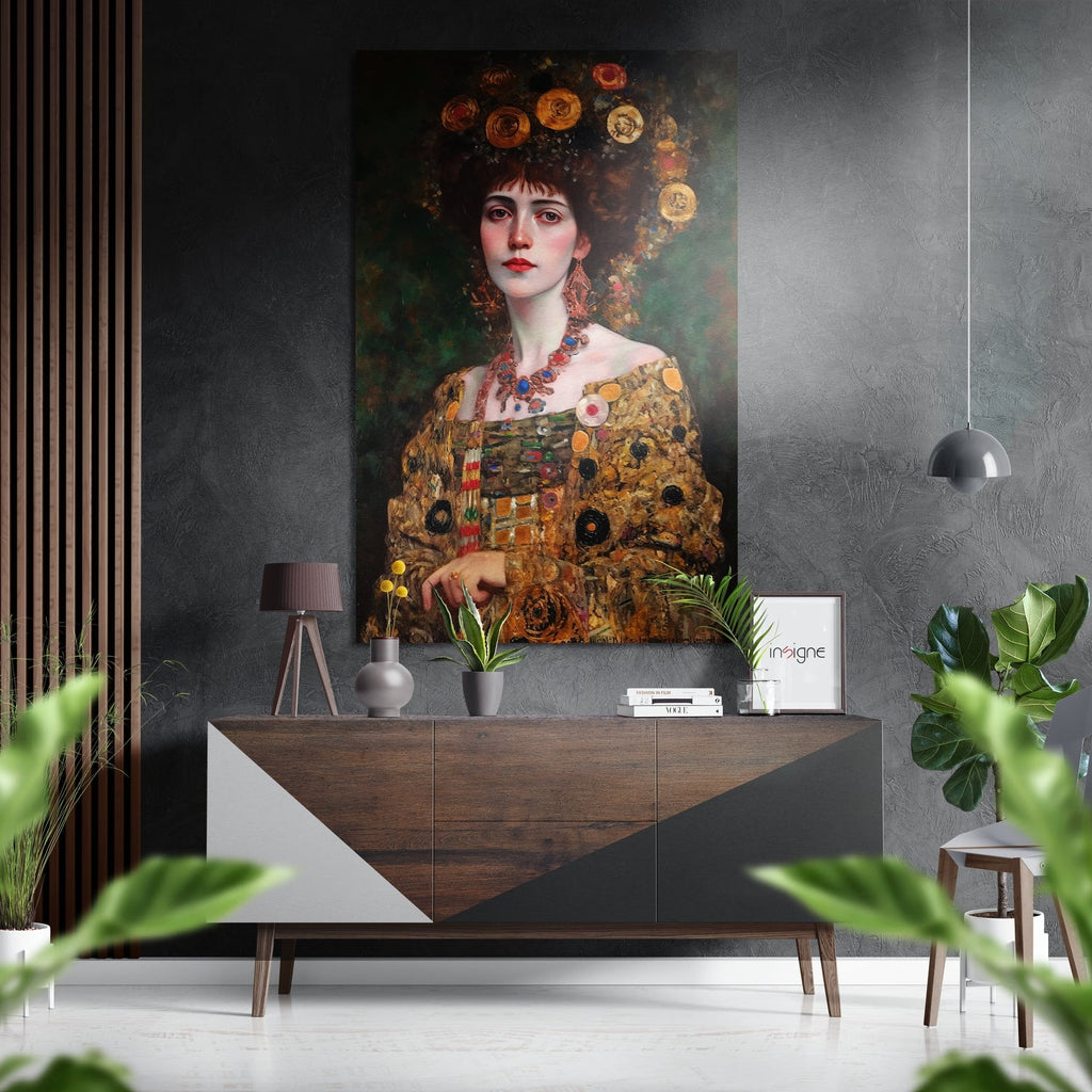 Klimt Brushed Aluminum Dibond Wall Art