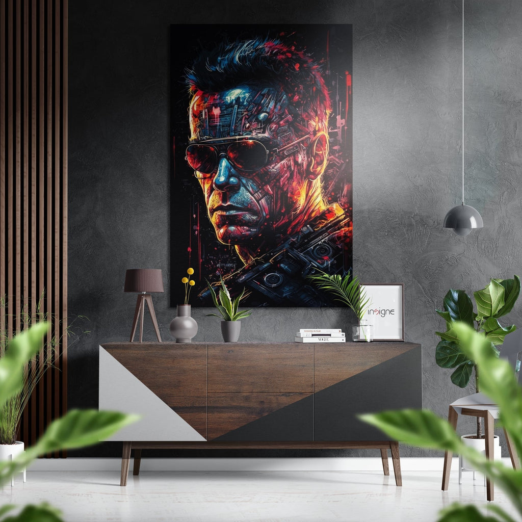 Terminator Brushed Aluminum Dibond Wall Art