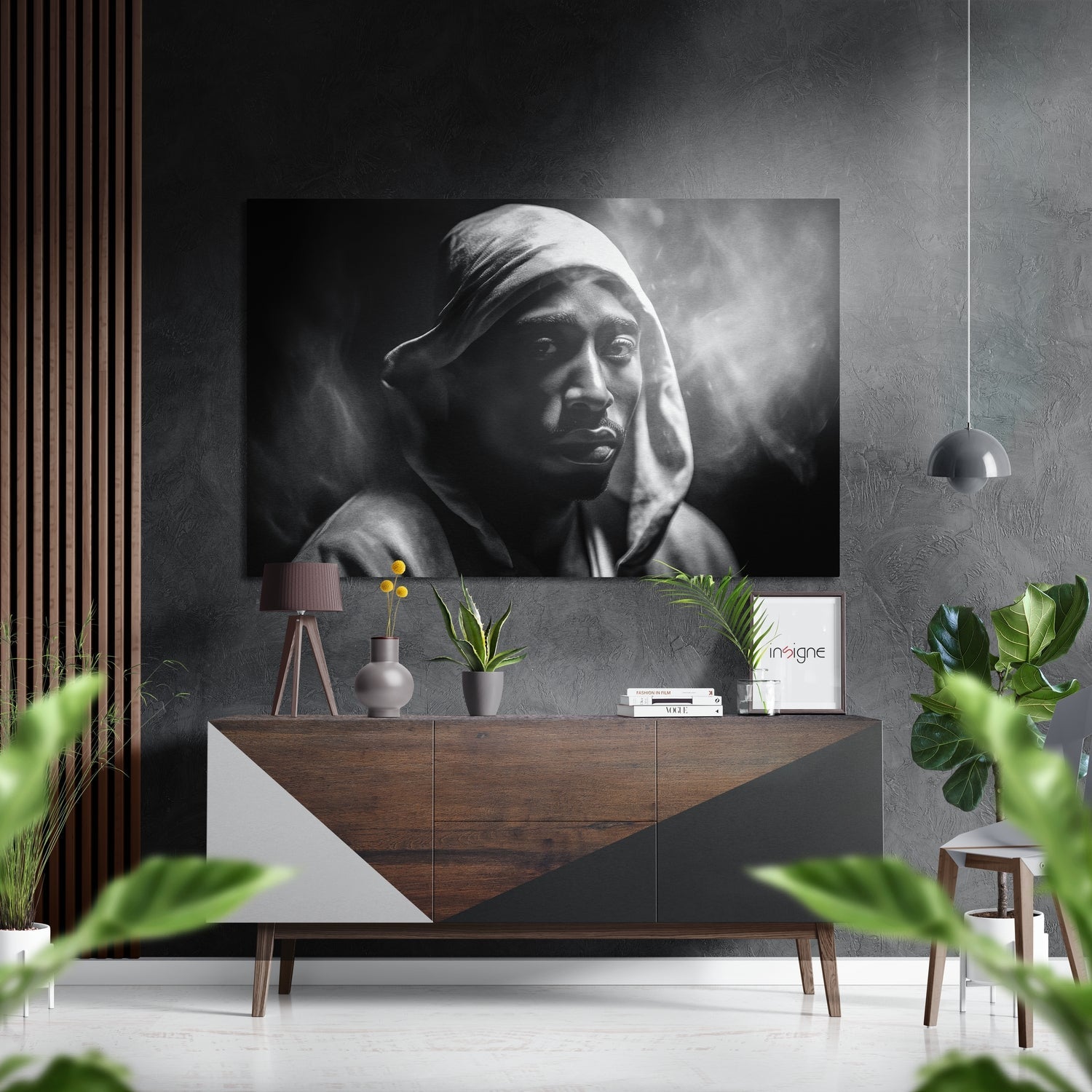 Tupac Brushed Aluminum Dibond Wall Art