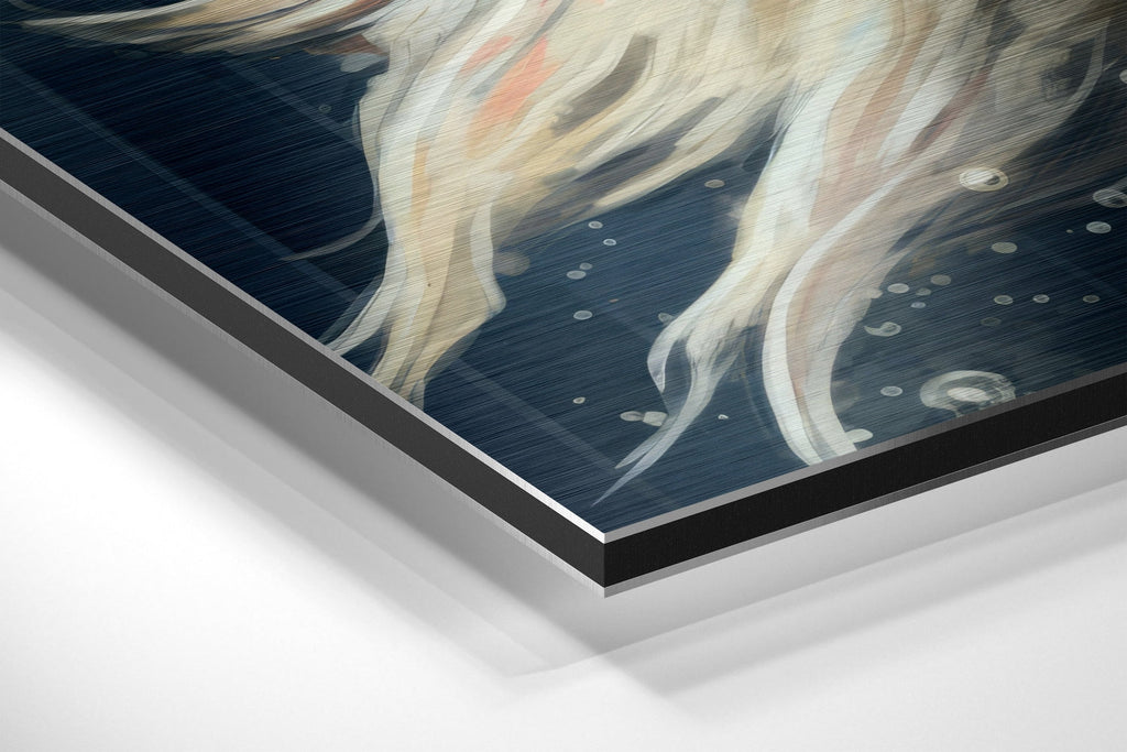 Fish Brushed Aluminum Dibond Wall Art