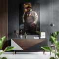 Inspector Dog Brushed Aluminum Dibond Wall Art