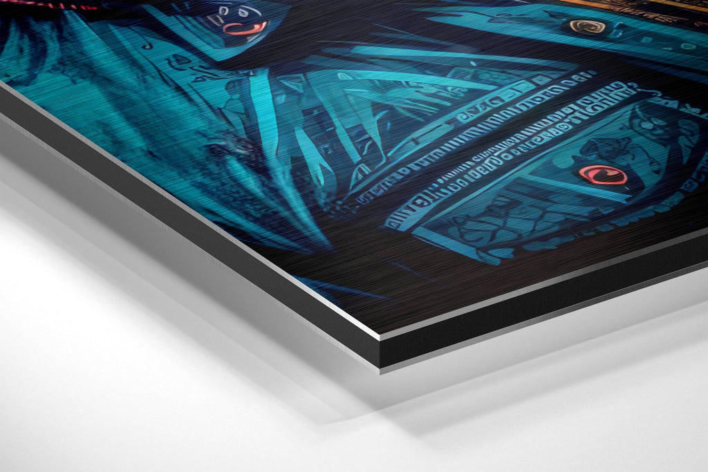 Lion Brushed Aluminum Dibond Wall Art