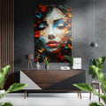 Woman Brushed Aluminum Dibond Wall Art