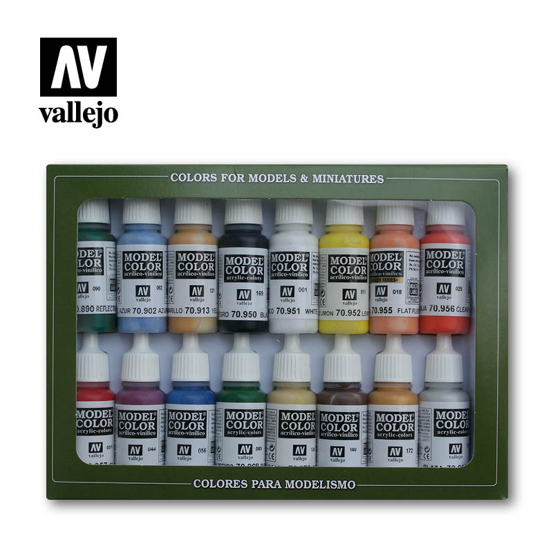 Model Color Set: Basic Colors USA (16)