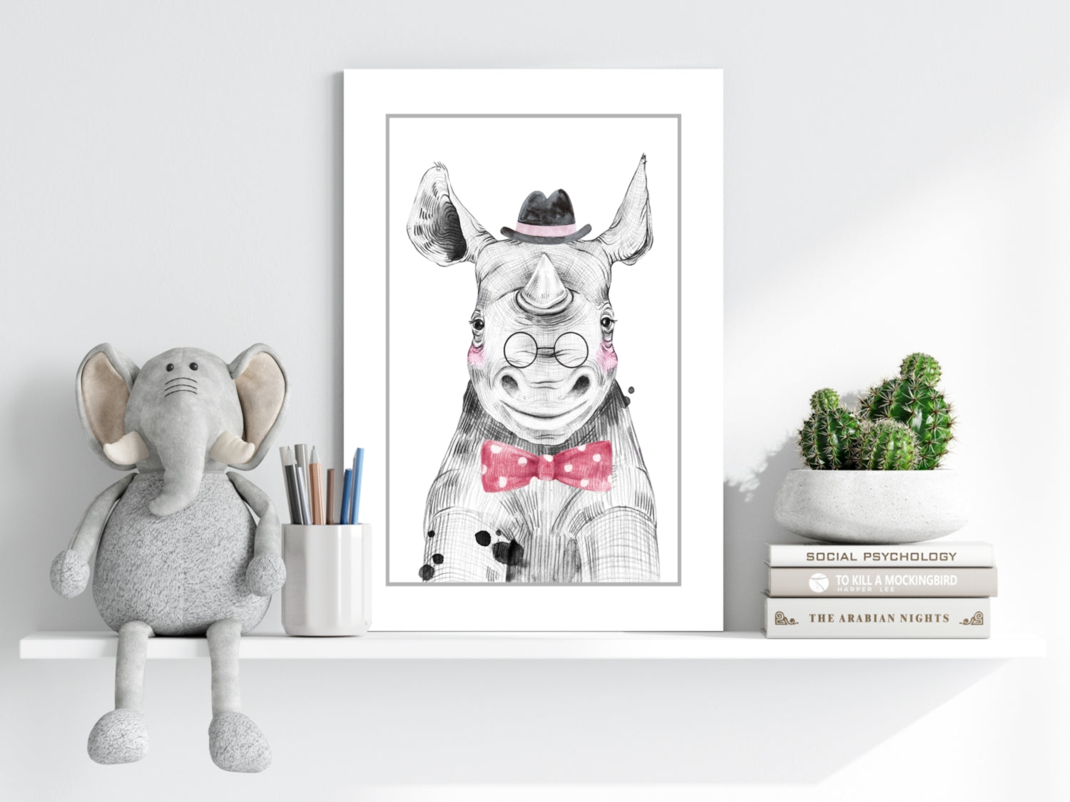 Mr Hippo Aluminum Print