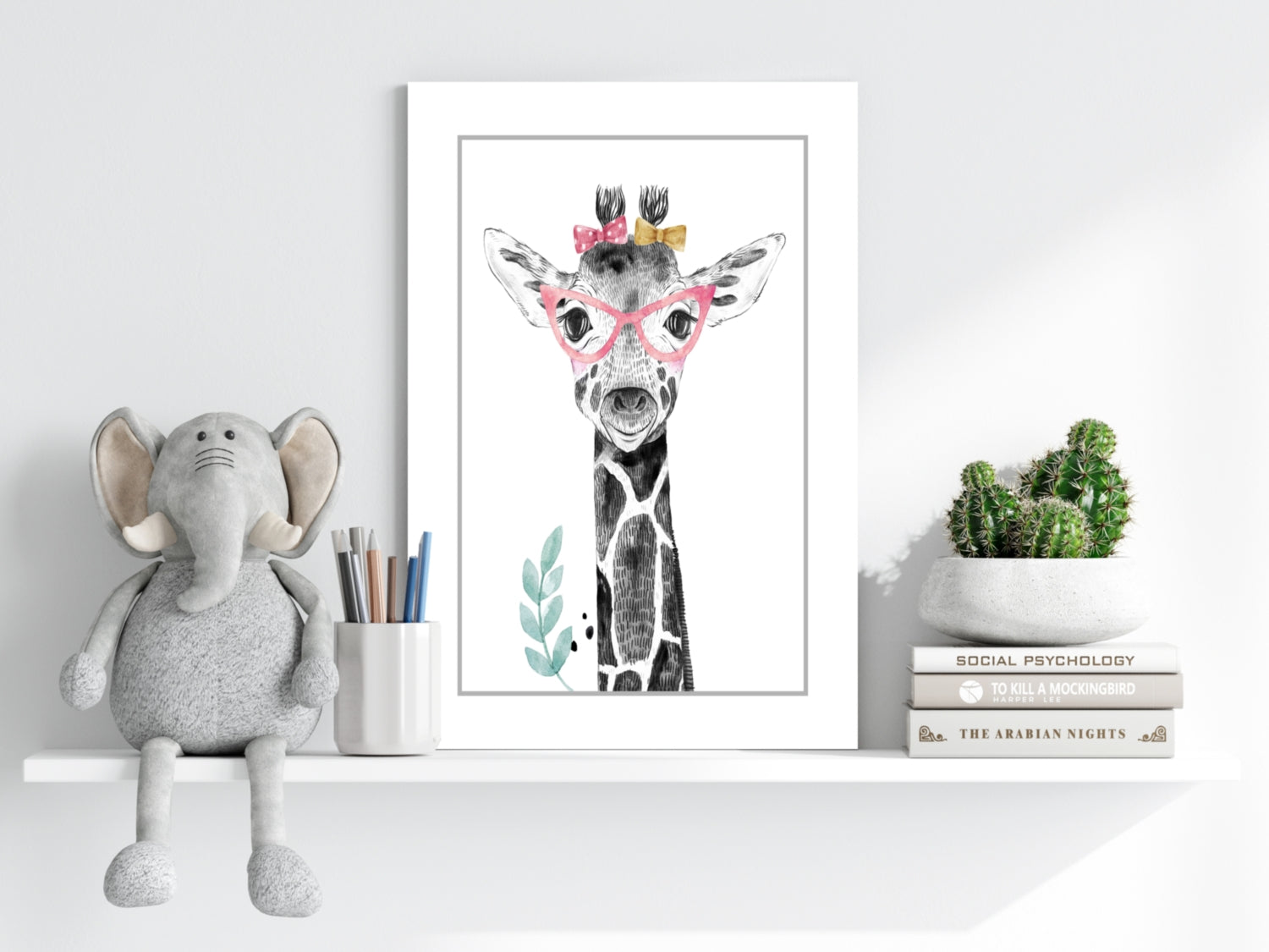 Giraffe Aluminum Print