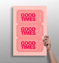 Good Times Retro Aluminum Print