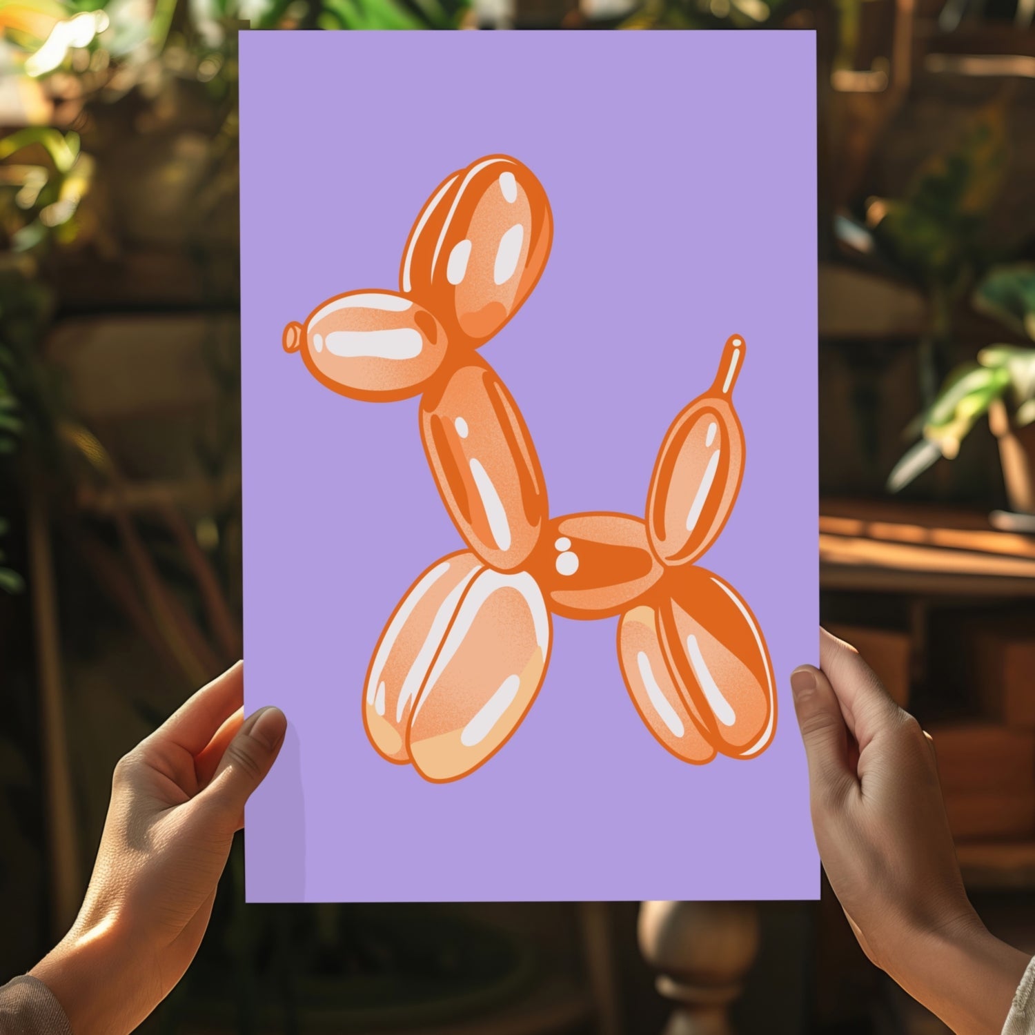 Balloon Dog Aluminum Print