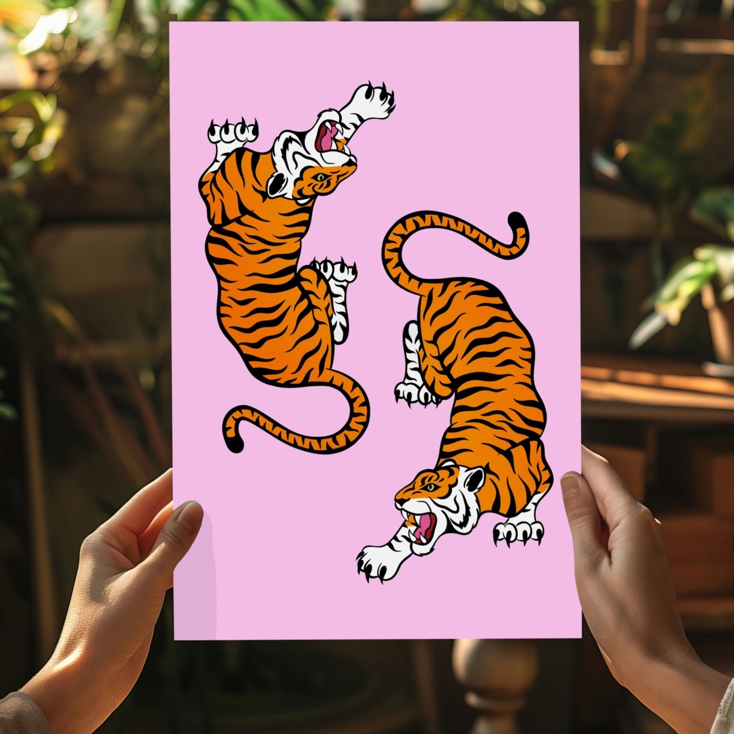 Tiger Couple Aluminum Print