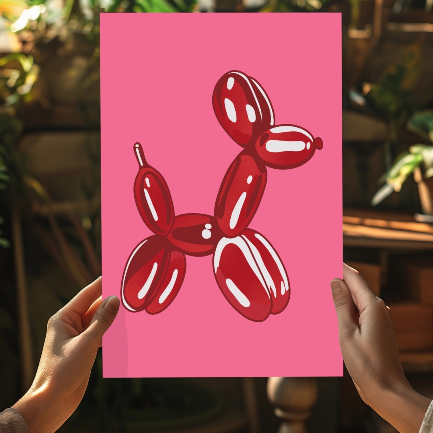 Balloon Dog Aluminum Print