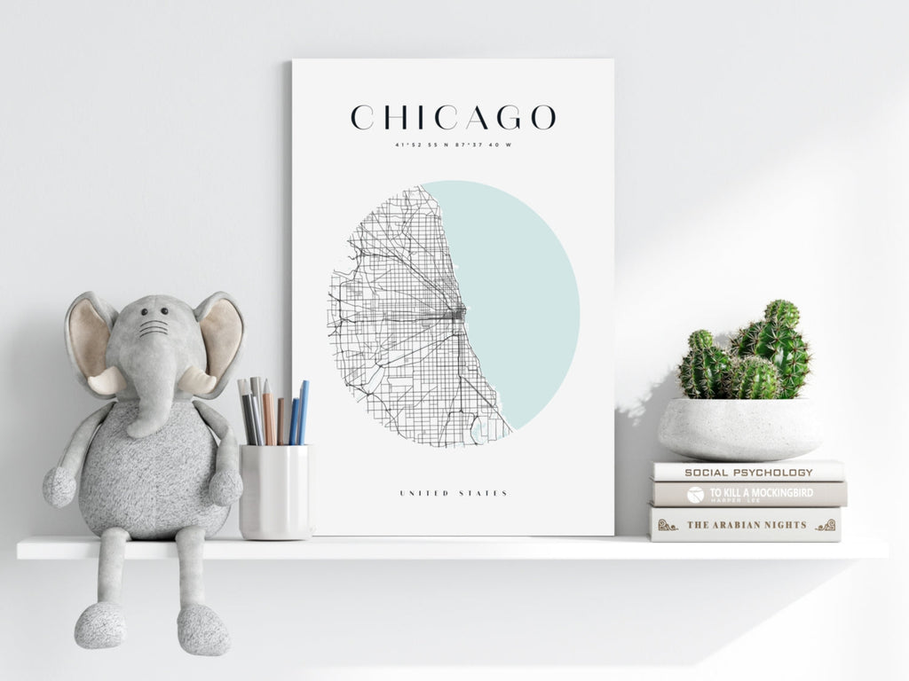 Chicago V2 Aluminum Print