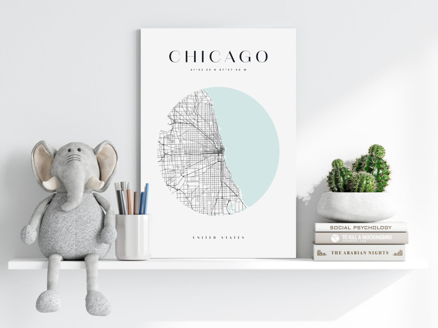 Chicago V2 Aluminum Print