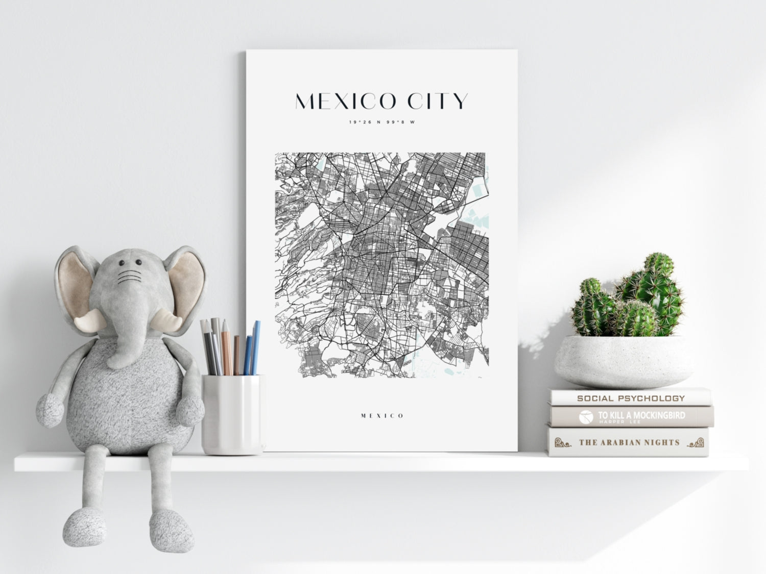 Mexico City V3 Aluminum Print