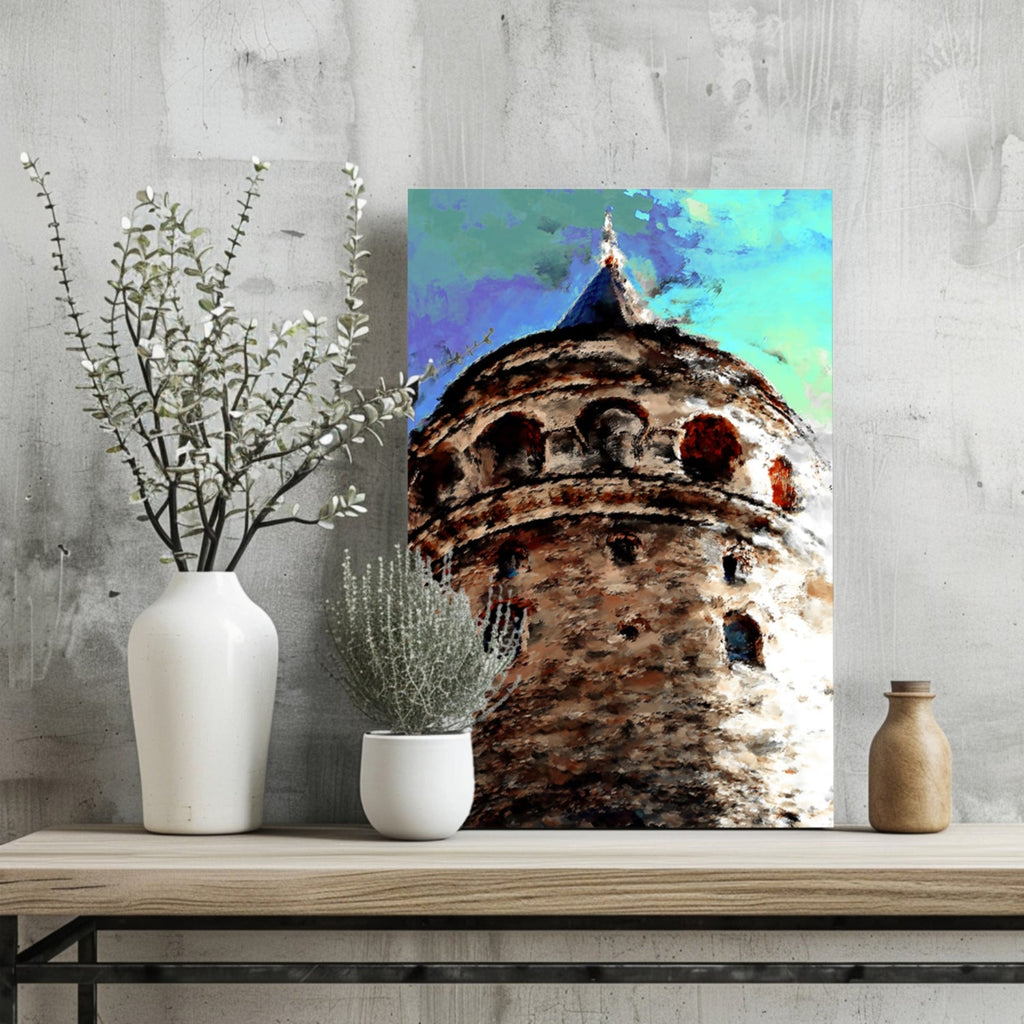 Galata Tower Aluminum Print