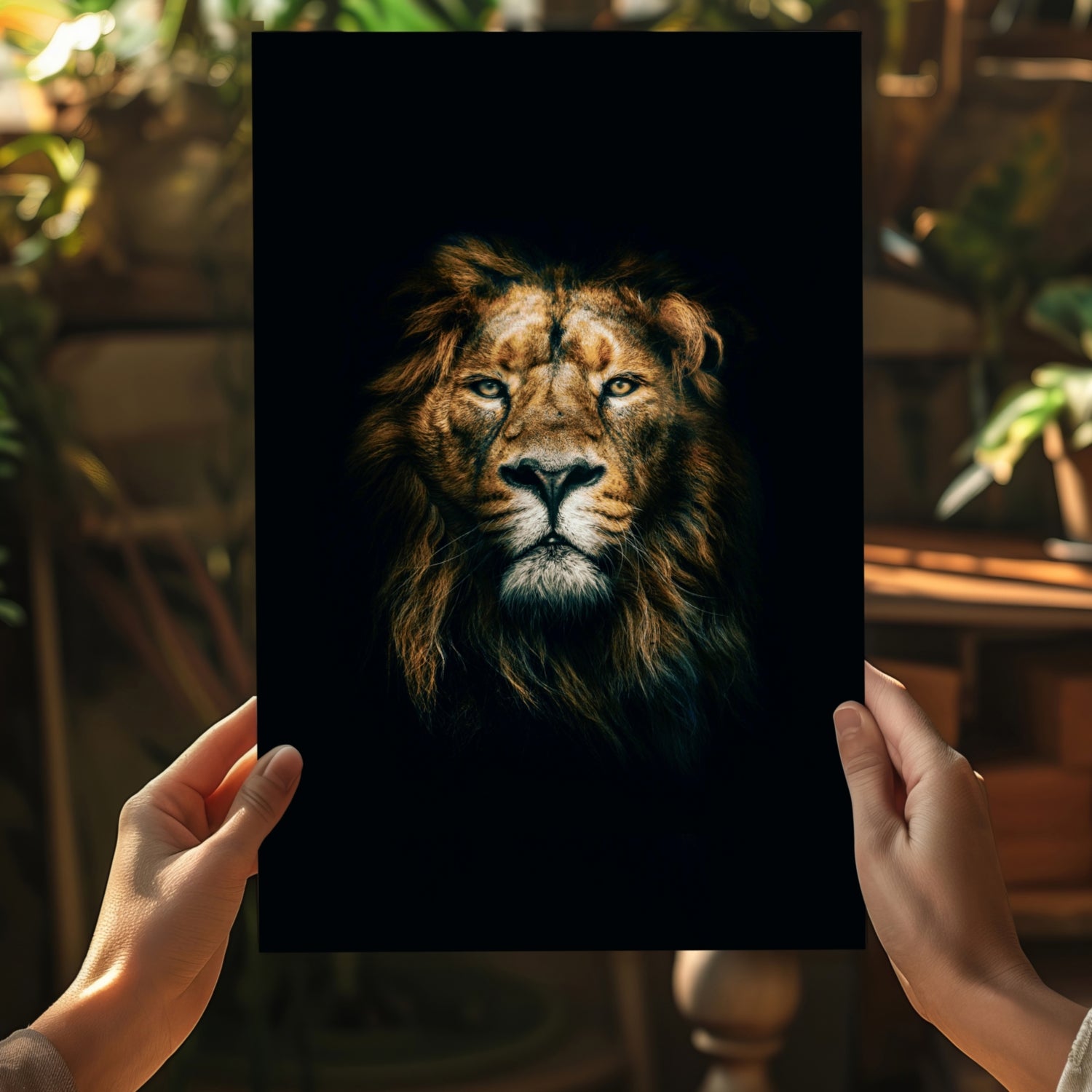 Lion Aluminum Print
