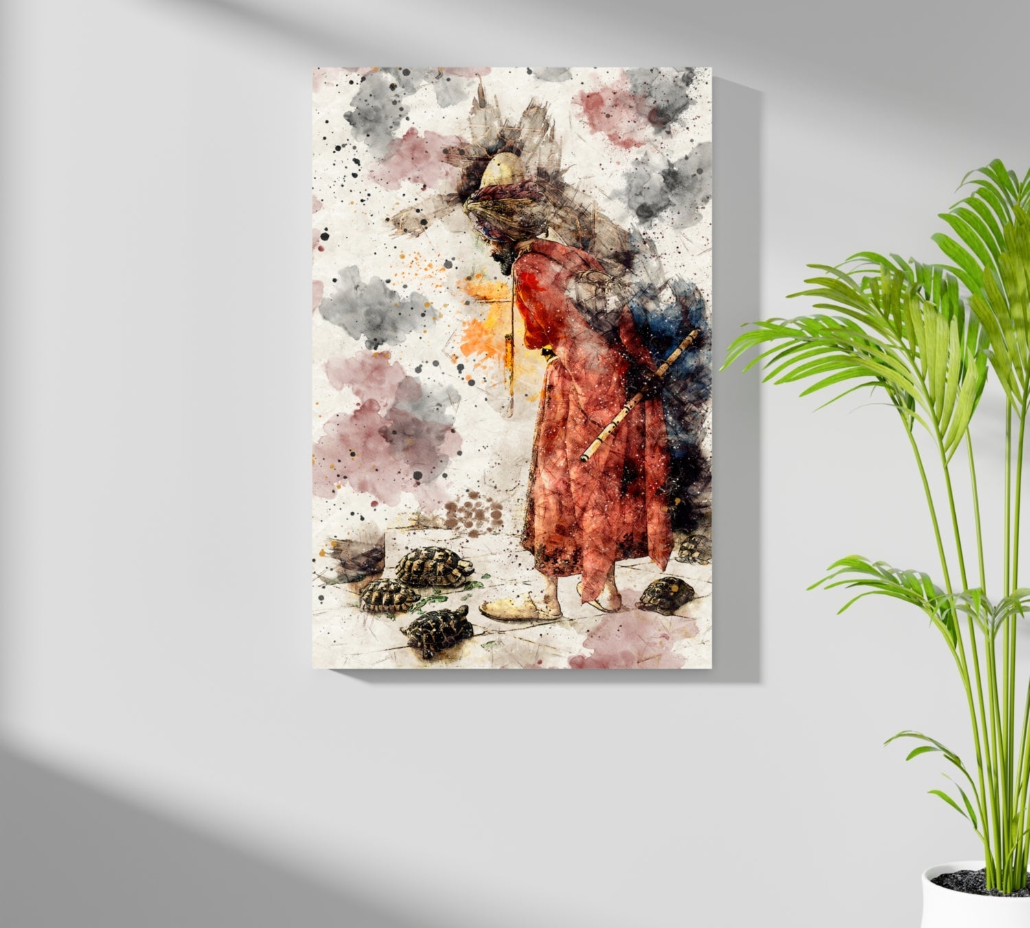 The Tortois Trainer Aluminum Print