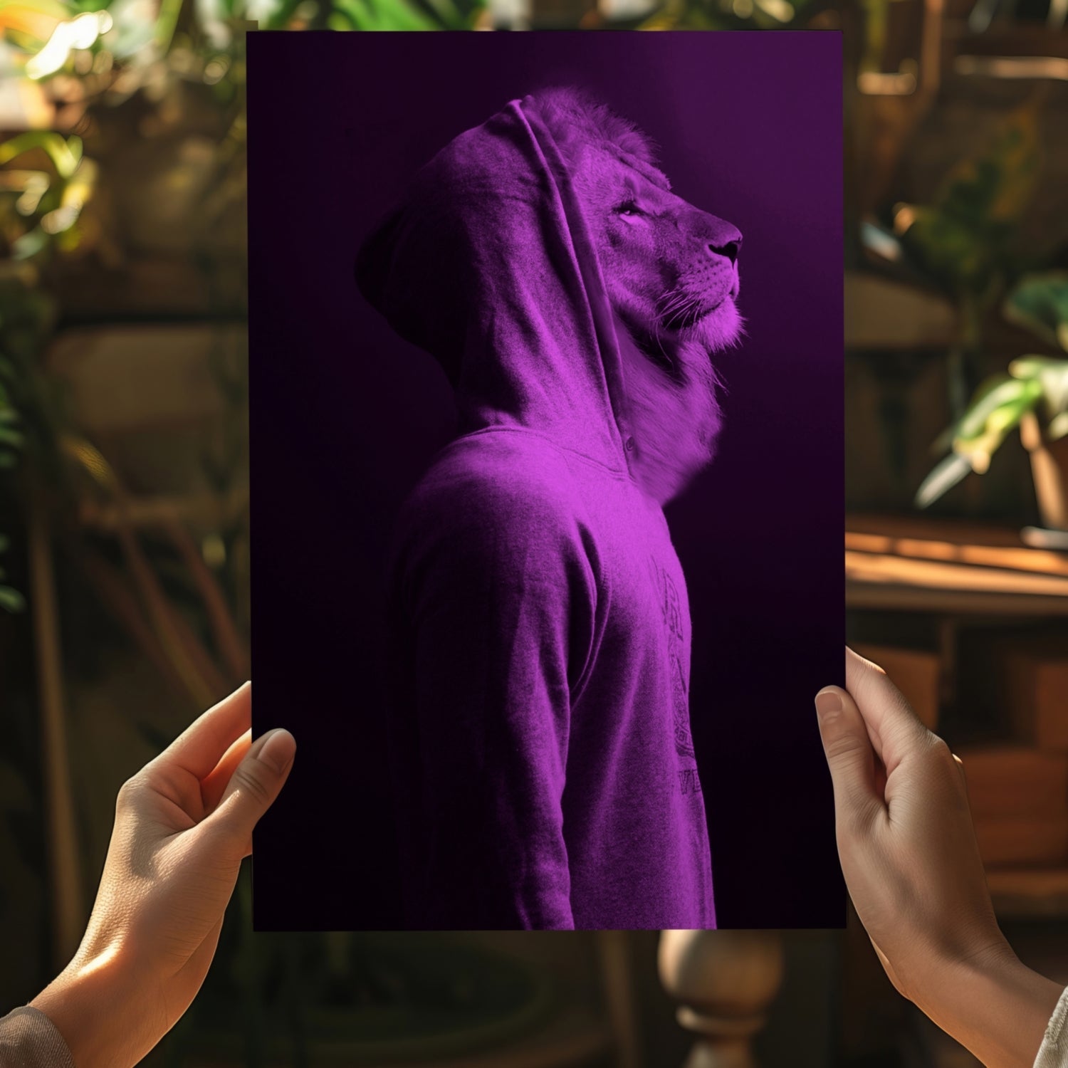 Lion Aluminum Print