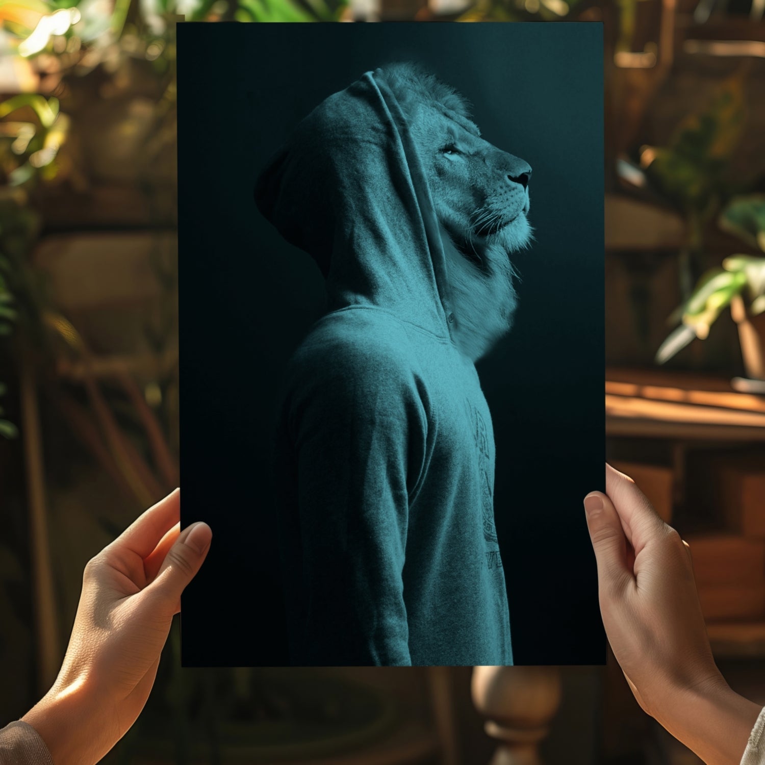 Lion Aluminum Print