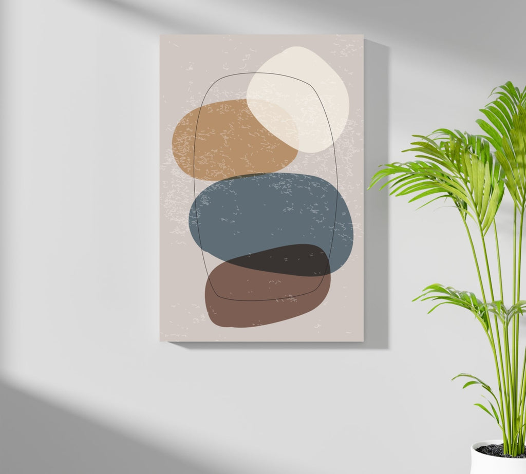 Line Art Modern Shape V5 Aluminum Print